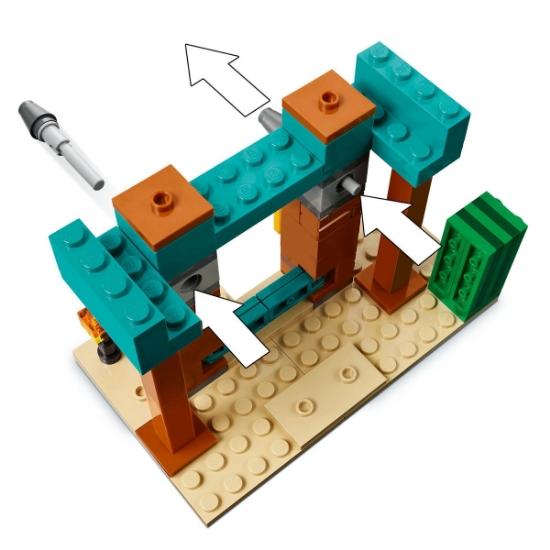 Imagine LEGO Minecraft Patrula Illager în Deșert 21267
