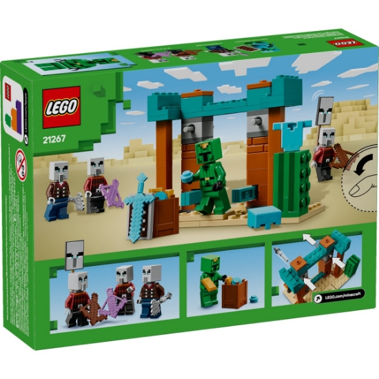 Imagine LEGO Minecraft Patrula Illager în Deșert 21267