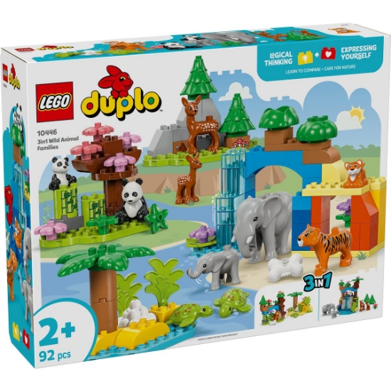 Imagine LEGO DUPLO FAMILII DE ANIMALE SALBATICE 3 ÎN 1 10446
