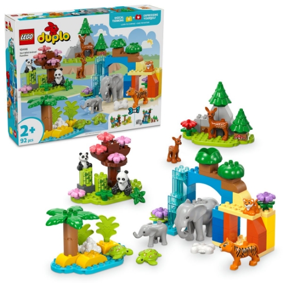 Imagine Lego Duplo Familii de animale sălbatice 3 în 1 10446
