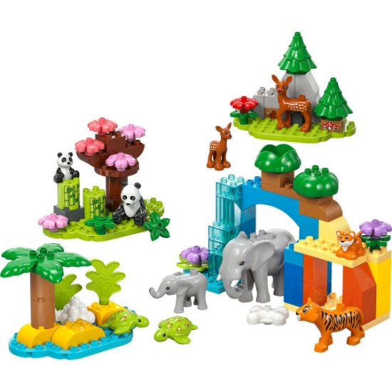 Imagine Lego Duplo Familii de animale sălbatice 3 în 1 10446