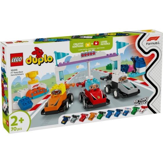 Imagine LEGO DUPLO ECHIPA F1: MASINI SI PILOTI DE CURSE 10445