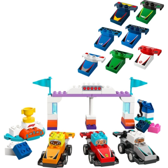 Imagine LEGO DUPLO Echipa F1: Mașini și piloți de curse 10445