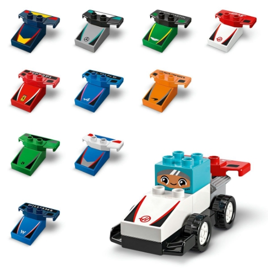 Imagine LEGO DUPLO Echipa F1: Mașini și piloți de curse 10445