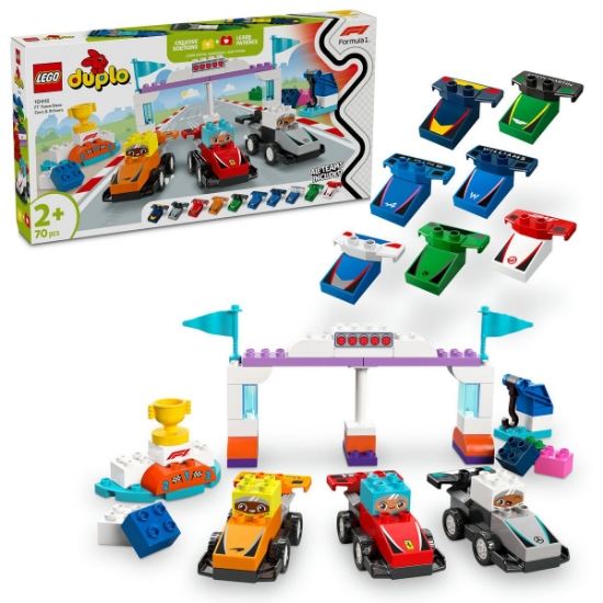 Imagine LEGO DUPLO Echipa F1: Mașini și piloți de curse 10445
