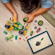 Imagine Lego Ninjago Mașina de curse pull-back a lui Lloyd 71828