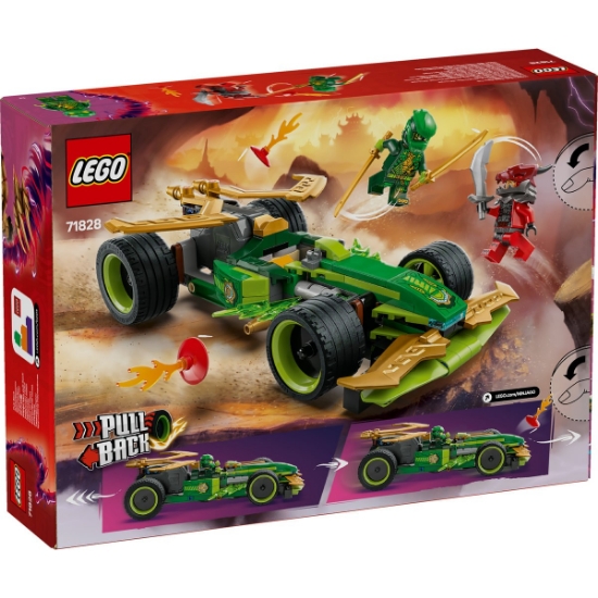 Imagine Lego Ninjago Mașina de curse pull-back a lui Lloyd 71828