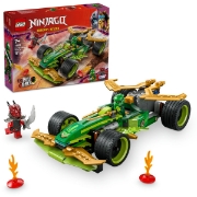 Imagine LEGO NINJAGO MASINA DE CURSE PULL-BACK A LUI LLOYD 71828