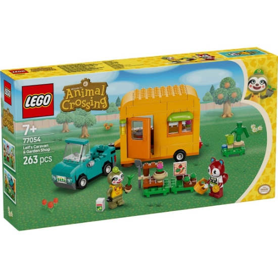 Imagine LEGO ANIMAL CROSSING CARAVANA SI MAGAZINUL DE GRADINARIT AL LUI LEIF 77054