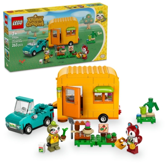 Imagine LEGO Animal Crossing Caravana și magazinul de grădinărit al lui Leif 77054