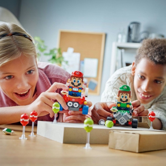 Imagine LEGO Super Mario Mario Kart Baby Mario și Baby Luigi 72034