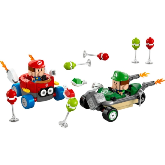 Imagine LEGO Super Mario Mario Kart Baby Mario și Baby Luigi 72034