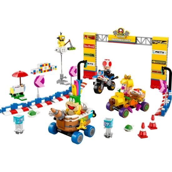 Imagine LEGO Super Mario Mario Kart Set Baby Peach și Grand Prix 72036