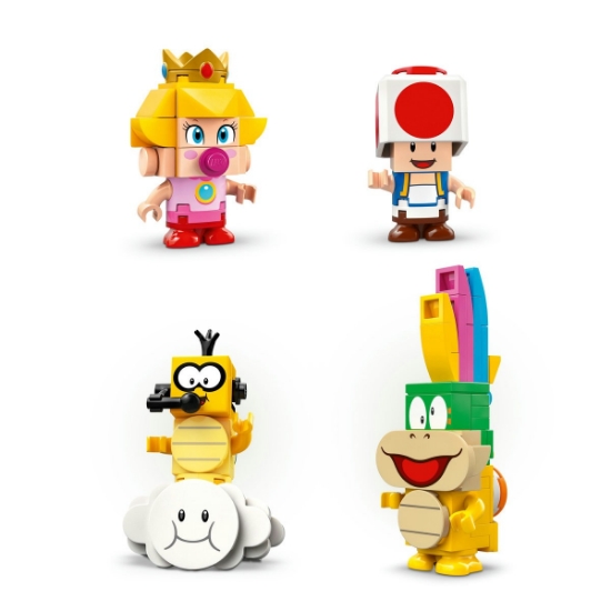 Imagine LEGO Super Mario Mario Kart Set Baby Peach și Grand Prix 72036