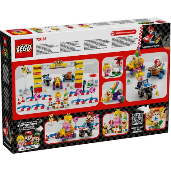 Imagine LEGO Super Mario Mario Kart Set Baby Peach și Grand Prix 72036