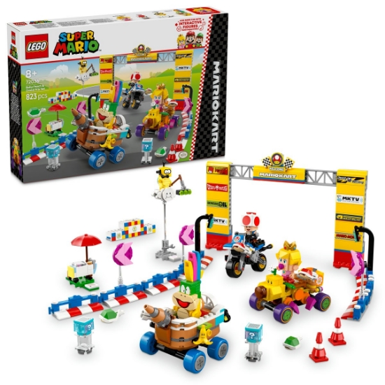 Imagine LEGO Super Mario Mario Kart Set Baby Peach și Grand Prix 72036