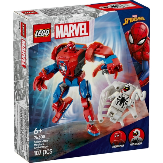 Imagine LEGO SUPER HEROES ROBOTUL OMUL PAIANJEN VS. ANTI-VENOM 76308