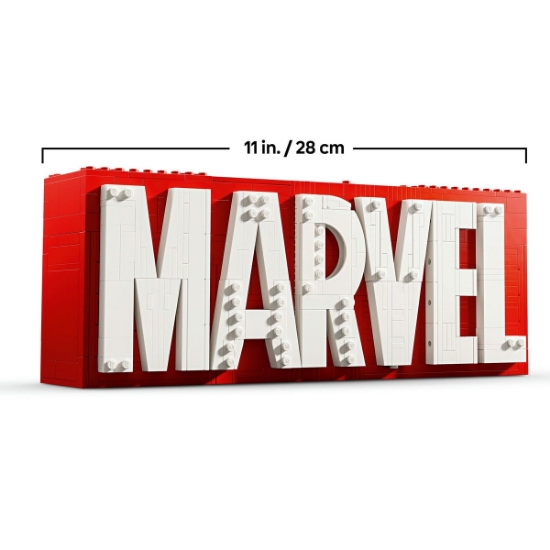 Imagine Lego Super Heroes Sigla și minifigurine Marvel 76313