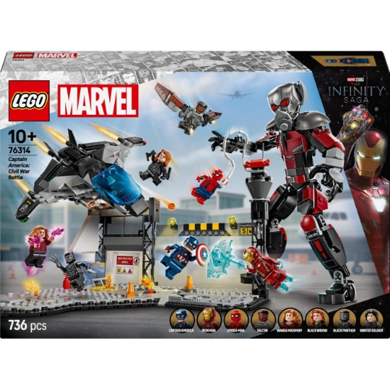 Imagine Lego Super Heroes Bătălia din Captain America: Civil War 76314