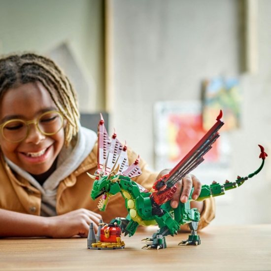 Imagine Lego Creator Dragon Medieval 31161