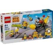 Imagine LEGO DESPICABLE ME4 MINIONII SI MASINA BANANA 75580
