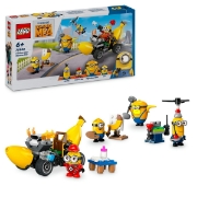 Imagine LEGO Despicable Me4 Minionii și mașina banană 75580