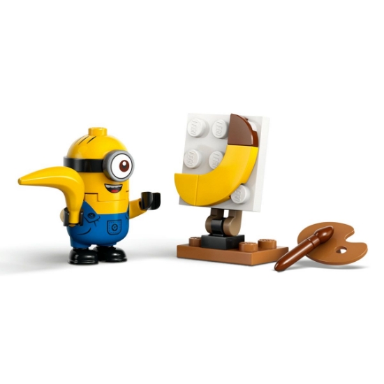 Imagine LEGO Despicable Me4 Minionii și mașina banană 75580