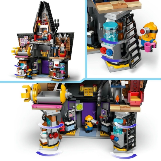 Imagine LEGO Despicable Me4 Reședința de familie a lui Gru și a minionilor 75583