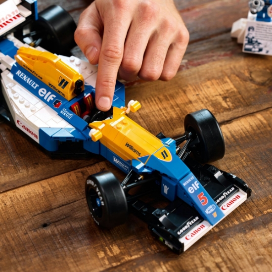 Imagine Lego Icons Williams Racing FW14B și Nigel Mansell 10353