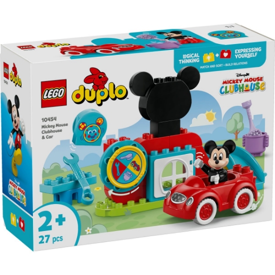 Imagine LEGO DUPLO CLUBUL SI MASINA LUI MICKEY MOUSE 10454