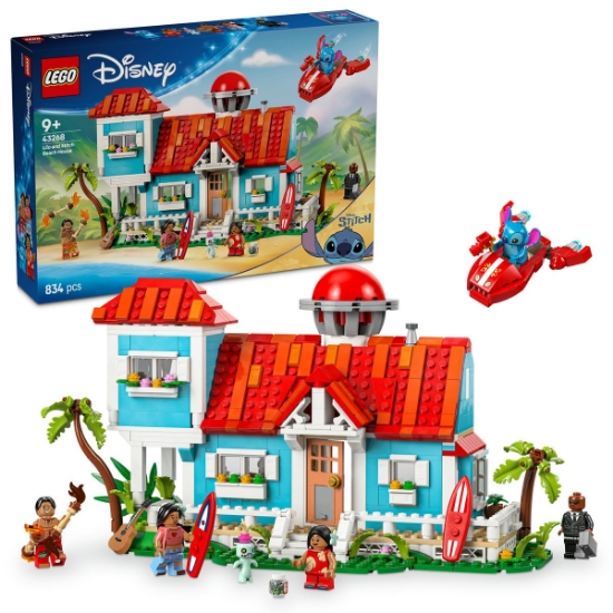 Imagine LEGO Disney Casa de pe plajă a lui Lilo și Stitch 43268