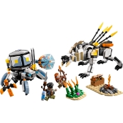 Imagine LEGO HORIZON ADVENTURES ALOY SI VARL VS SHELL WALKER SI SAWTOOTH 77037