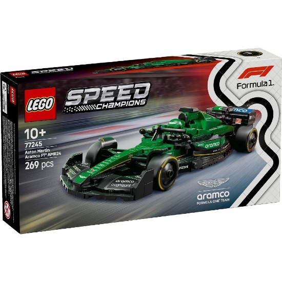 Imagine LEGO SPEED CHAMPIONS MASINA DE CURSE F1 ASTON MARTIN ARMACO AMR24 77245