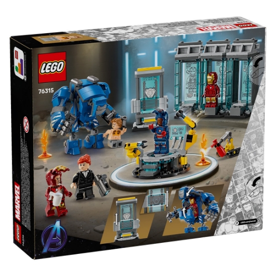 Imagine Lego Super Heroes Laboratorul lui Iron Man Sala armurilor 76315
