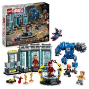 Imagine LEGO SUPER HEROES LABORATORUL LUI IRON MAN SALA ARMURILOR 76315