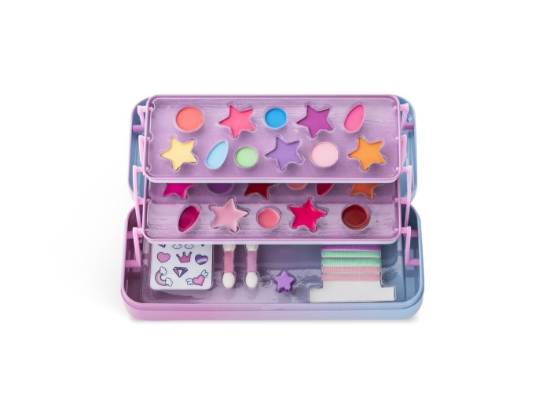 Imagine MARTINELIA LITTLE UNICORN TRUSA DE MACHIAJ IN CUTIE DE METAL CU 3 COMPARTIMENTE