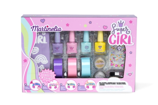 Imagine MARTINELIA SUPER GIRL SET LACURI DE UNGHII SI BRATARI