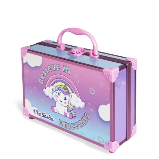 Imagine MARTINELIA LITTLE UNICORN TRUSA MAKE-UP IN SERVIETA DE METAL