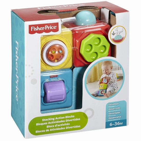 Imagine FISHER PRICE CUBURI CU ACTIVITATI