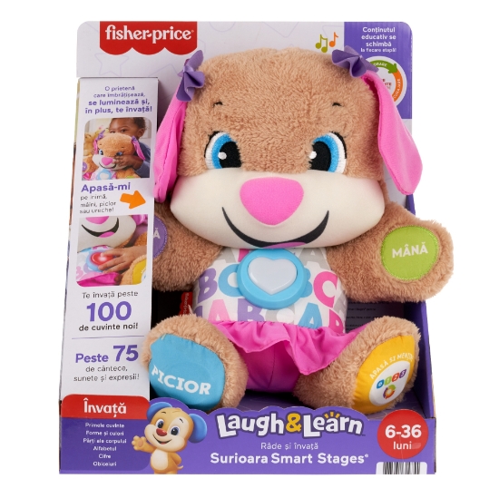 Imagine FISHER PRICE CATELUSA SIS VORBESTE IN LIMBA ROMANA