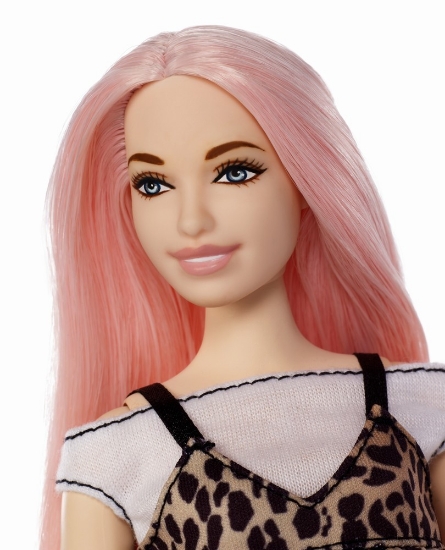 Imagine PAPUSA BARBIE FASHIONISTA CU PARUL ROZ