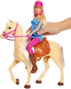Imagine BARBIE SET PAPUSA CU CAL