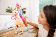 Imagine BARBIE SET PAPUSA CU CAL