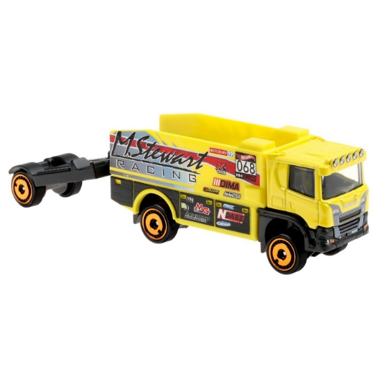 Imagine Hot Wheels camion Scania Rally Truck