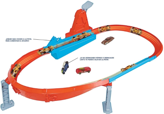 Imagine Hot Wheels circuit rapid cu lansator și mașinuță exclusivă