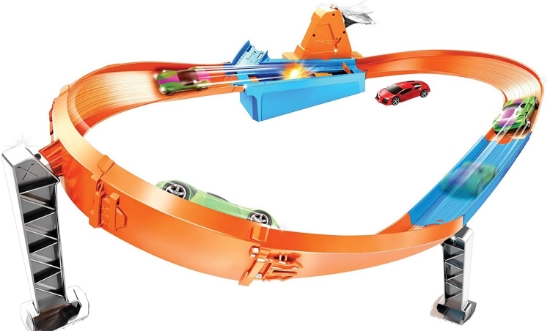 Imagine Hot Wheels circuit rapid cu lansator și mașinuță exclusivă