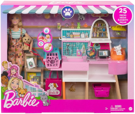 Imagine BARBIE SET DE JOACA MAGAZIN ACCESORII ANIMALUTE
