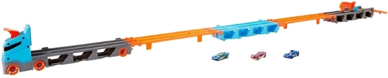 Imagine Hot Wheels 2 în 1 Mega transportator mașini pistă