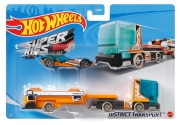 Imagine SET CAMION SI MASINA SPORT HOT WHEELS DISTRICT TRANSPORT