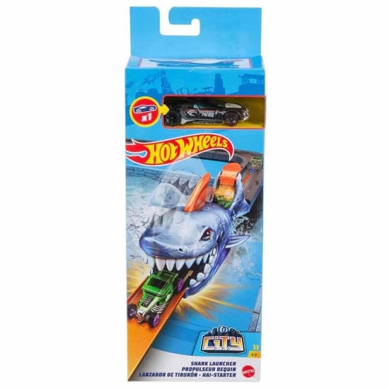 Imagine Hot Wheels Gama City Shark lansator